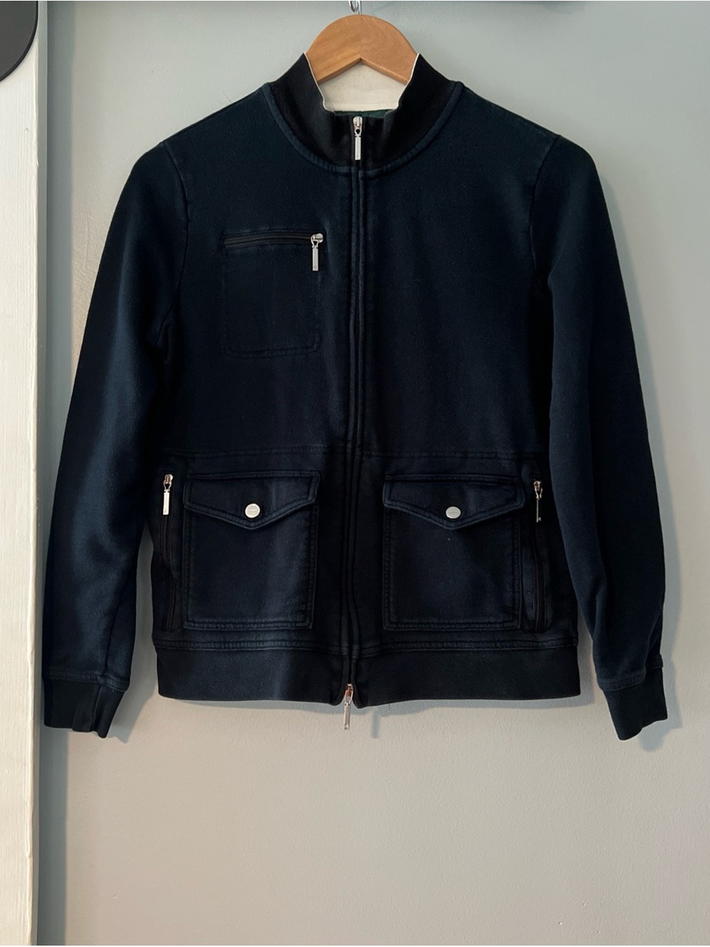Lauren Ralph Lauren Black Military-Style Field Jacket